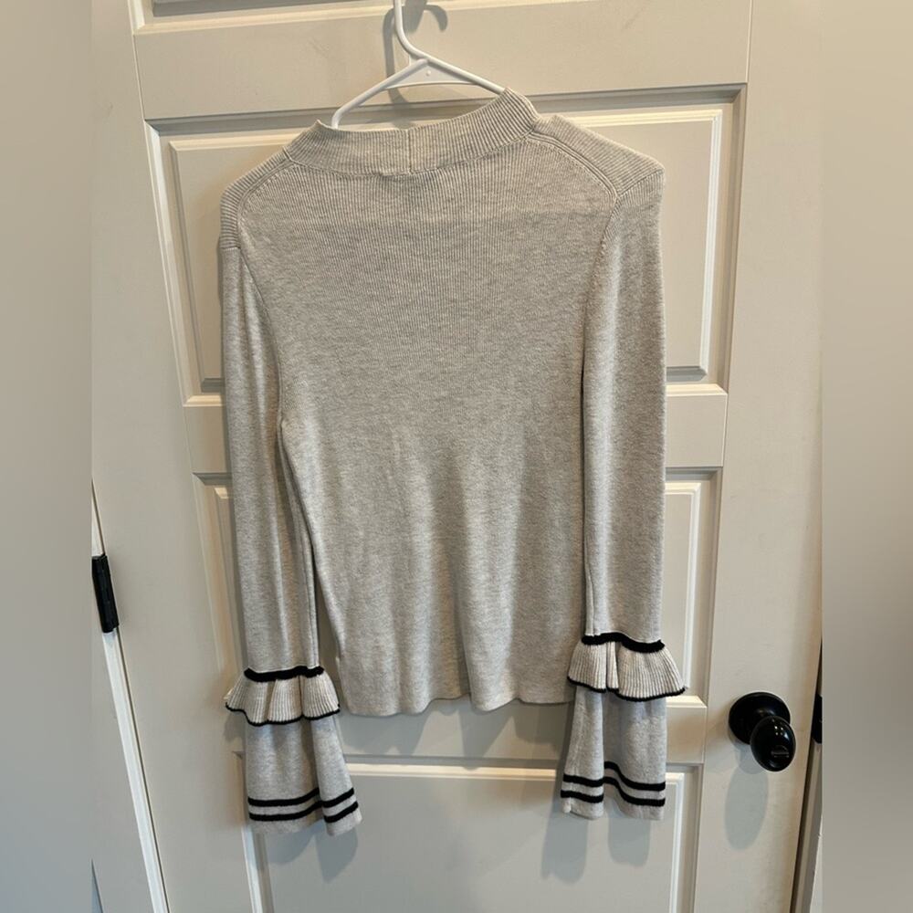 Express Ruffle Sleeve Sweater Top - Picture 2 of 5